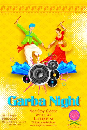 Garba night Poster