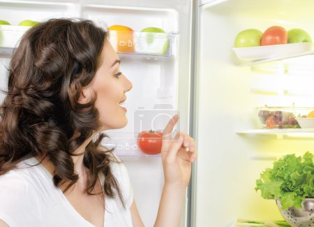 fridge with food