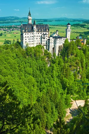 The castle of Neuschwanstein in Germany