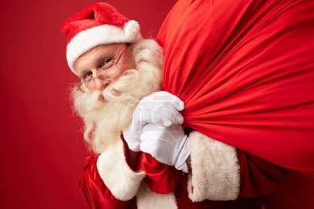 Santa Claus with huge sack