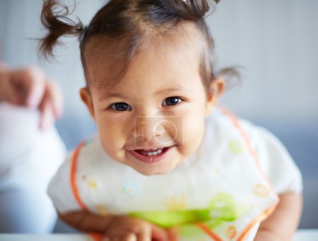 Smiling cute toddler girl