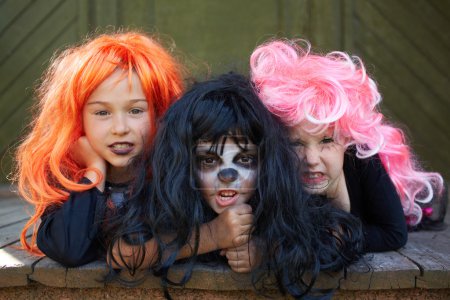 Three Halloween girls