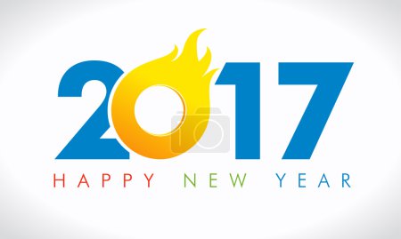 2017 flame new year card