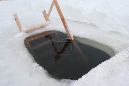 hole in the ice for swimming
