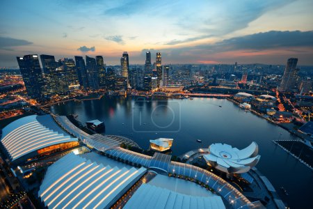 Singapore sunset view