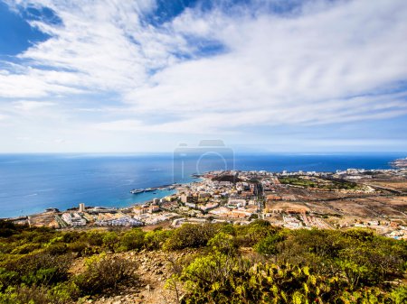 Los Cristianos and Las Americas, view from Guaza mountain