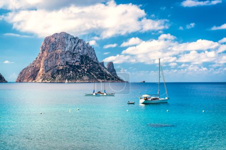 Picturesque view of the mysterious island of Es Vedra
