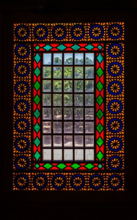 Citadel stained glass vertical