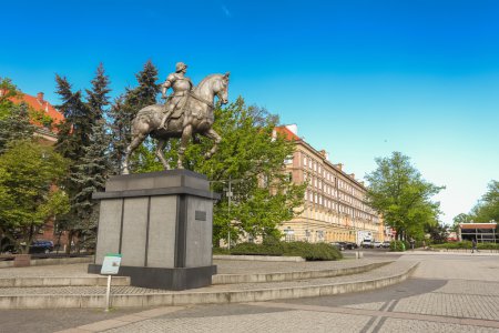 Szczecin town in Poland, public place and monument