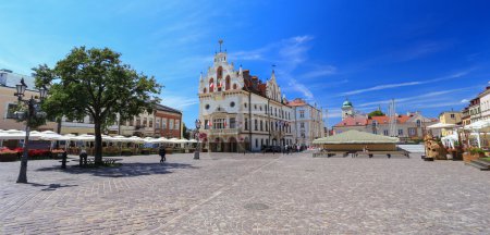 A view of the historical architecture of the mein square in Rzeszow