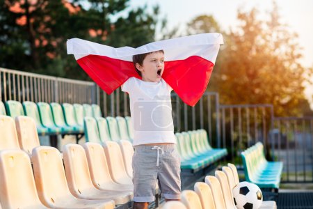 Little boy - Polish football team fan