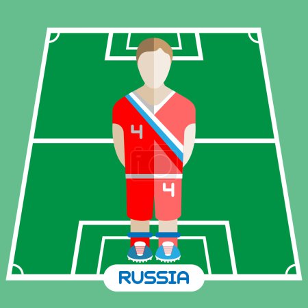 Computer game Russia Soccer club player