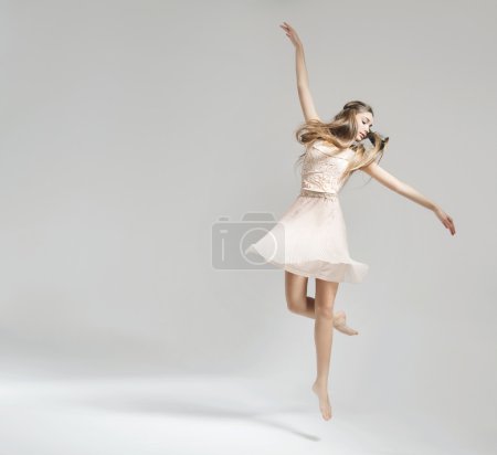 Pretty and young ballet dancer