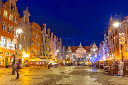 Historical architecture of the old town in Gdansk