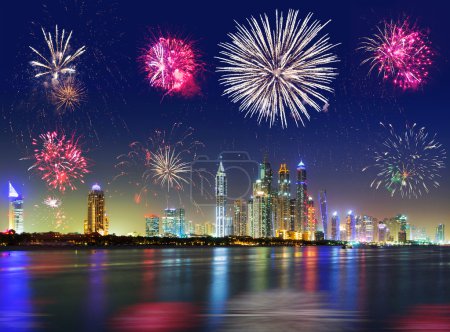New Year fireworks display in Dubai