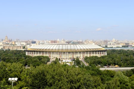 view of Moscow and Luzhniki Stadium
