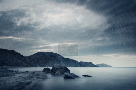 The sea and rain