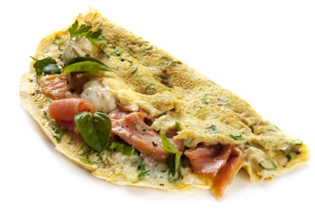 Herbed Omelette with Smoked Salmon