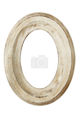 Distressed Oval Picture Frame