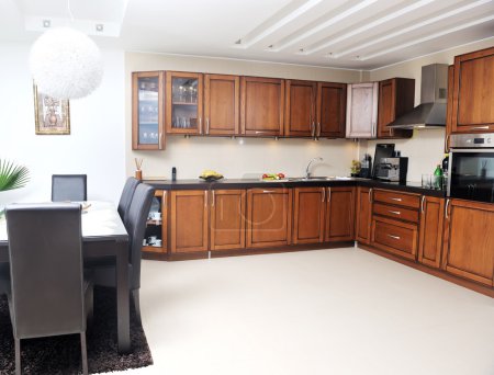 Modern kitchen interior design in new home