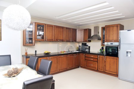 Modern kitchen interior design in new home