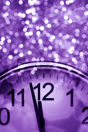 Purple New Year's abstract background