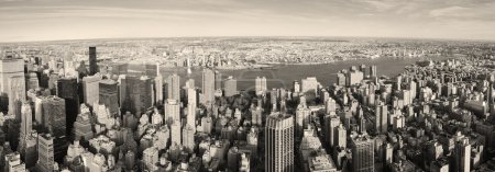 New York City Manhattan panorama aerial view