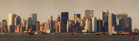 Urban City skyline. New York City panorama