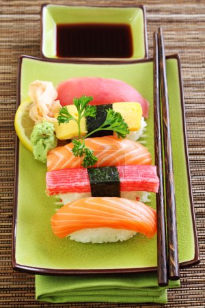 Japan traditional food sushi