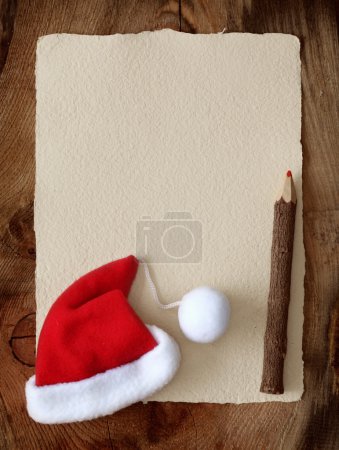 Letter for santa with old parchment