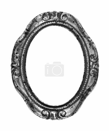 Silver vintage ornate frame