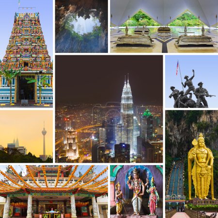 Collage of Kuala Lumpur (Malaysia) images