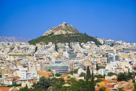 Lycabettus hill at Athens, Greece