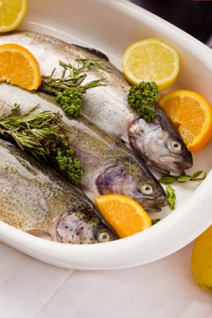 Trout with Orange and Lemon