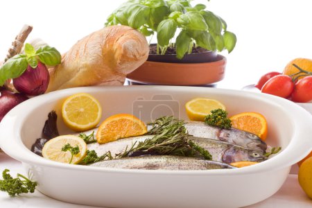 Trout with Orange and Lemon