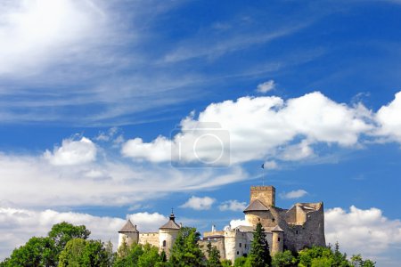 Castle on cloudy sky, Niedzica, Poland