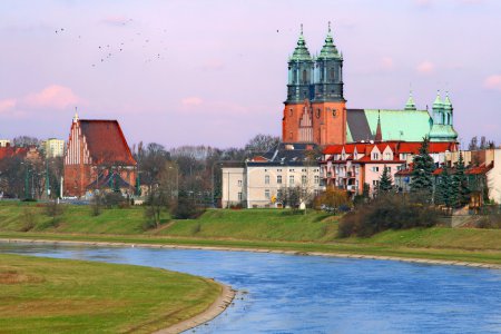 River and a cathedral church