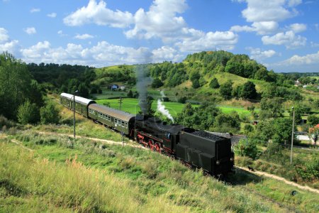 Landscape with a steam train
