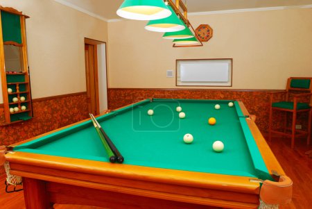 Billiards room interior
