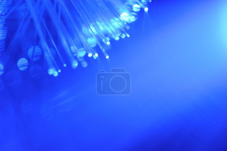 Blue fiber optics