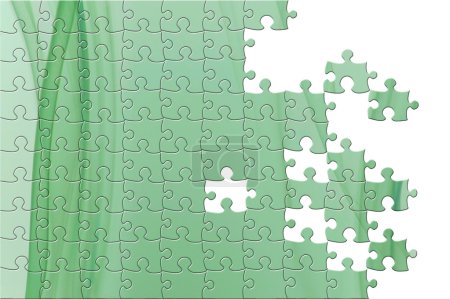 Puzzle with missing pieces