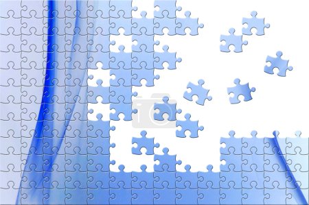 Puzzle with missing pieces