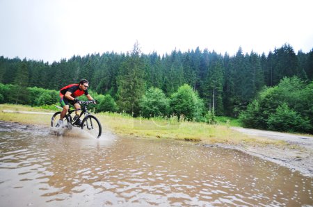 Wet mount bike ride