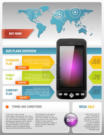 Mobile Cell Smart Phone Telecom Provider Flyer