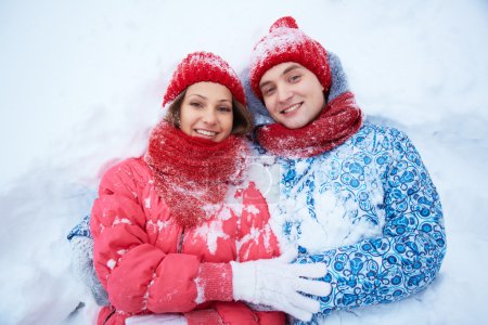 Couple in snow