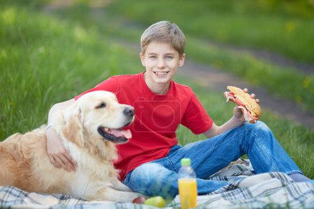 Picnic with dog