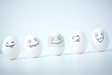 Eggs facial expressions