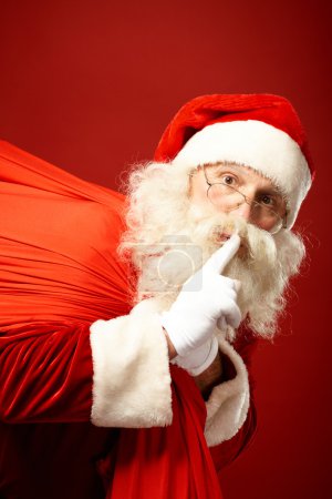 Santa Claus with huge red sack