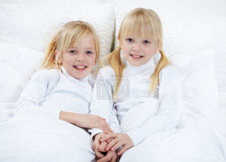 Twins in bed