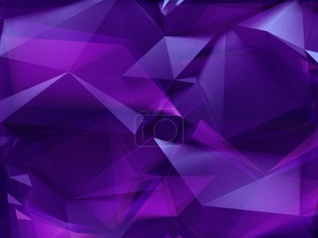 3d abstract violet purple crystal background